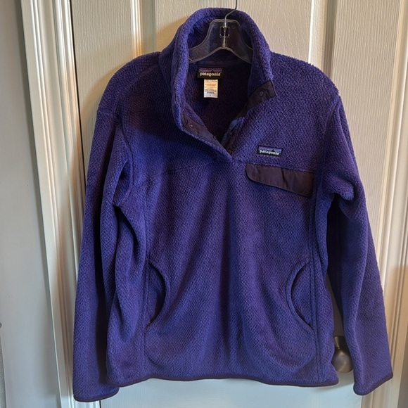 Patagonia Womens purple Synchilla Snap-T Pullover Fleece. Size large - Picture 1 of 4